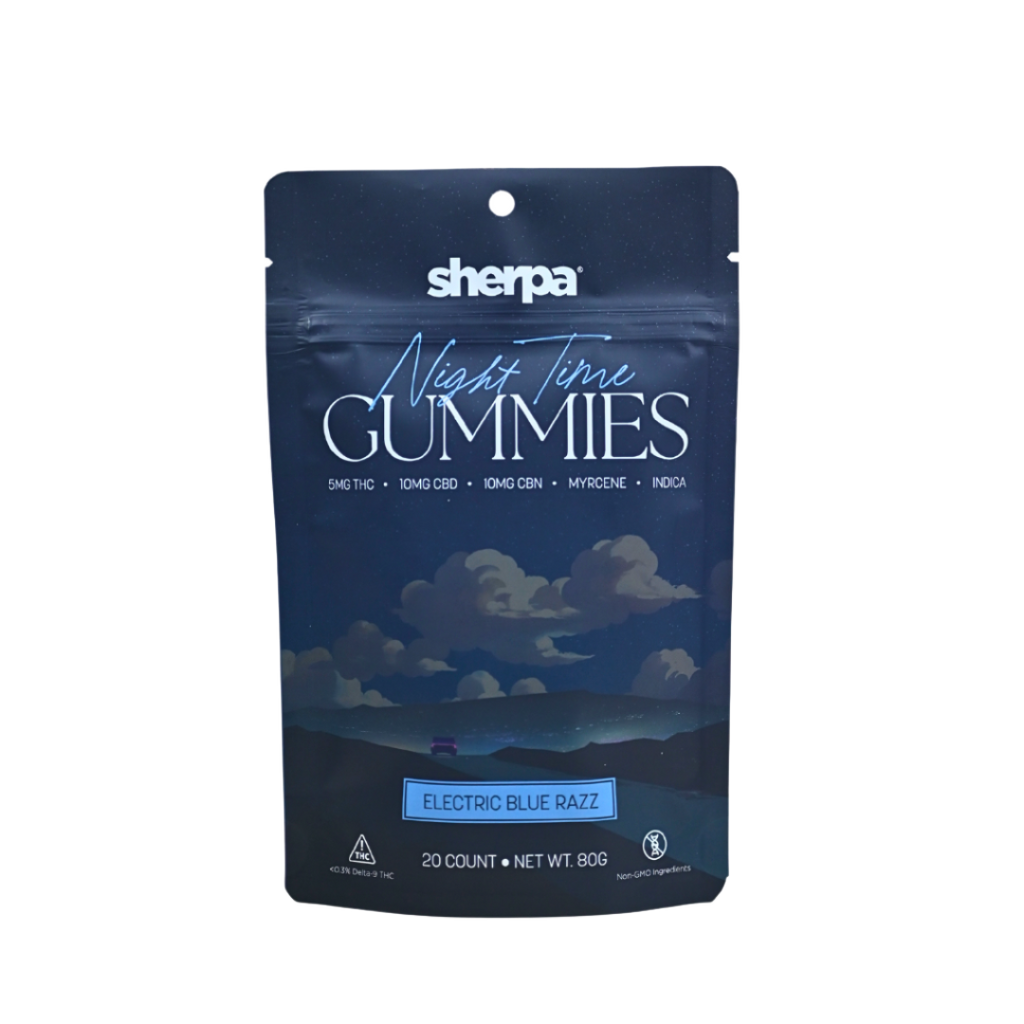 Night Time Gummies - Electric Blue Razz - Sherpa 