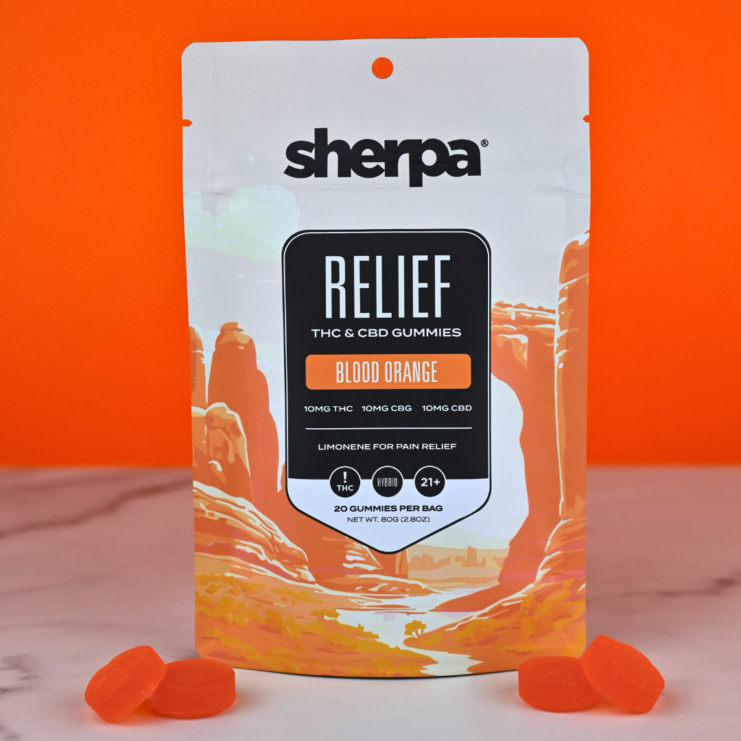 Sherpa 10mg Relief - Blood Orange Gummies - Sherpa 